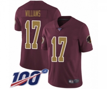 Men's Washington Redskins #17 Doug Williams Burgundy Red Gold Number Alternate 80TH Anniversary Vapor Untouchable Limited Player 100th Season Football Jers