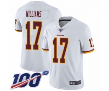 Men's Washington Redskins #17 Doug Williams White Vapor Untouchable Limited Player 100th Season Football Jersey