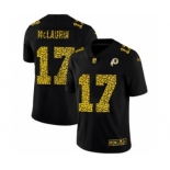 Men's Washington Redskins #17 Terry McLaurin Black Leopard Print Fashion Vapor Limited Football Jersey