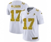 Men's Washington Redskins #17 Terry McLaurin Flocked Leopard Print Vapor Limited Football Jersey White