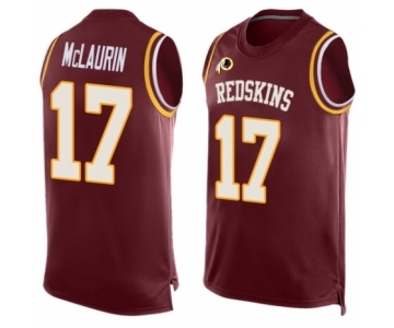 Men's Washington Redskins #17 Terry McLaurin Limited Red Player Name & Number Tank Top Football Jersey