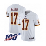 Men's Washington Redskins #17 Terry McLaurin White Vapor Untouchable Limited Player 100th Season Football Jersey