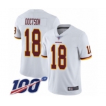 Men's Washington Redskins #18 Josh Doctson White Vapor Untouchable Limited Player 100th Season Football Jersey