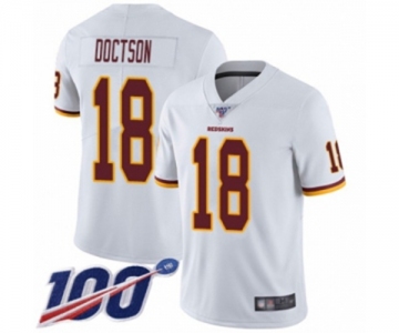 Men's Washington Redskins #18 Josh Doctson White Vapor Untouchable Limited Player 100th Season Football Jersey