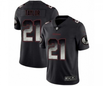 Men's Washington Redskins #21 Sean Taylor Limited Black Smoke Fashion Football Jersey