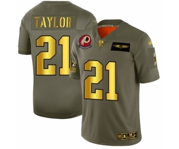 Men's Washington Redskins #21 Sean Taylor Olive Gold 2019 Salute to Service Limited Player Football Jersey