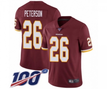 Men's Washington Redskins #26 Adrian Peterson Burgundy Red Team Color Vapor Untouchable Limited Player 100th Season Football Jersey