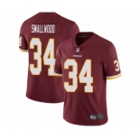 Men's Washington Redskins #34 Wendell Smallwood Burgundy Red Team Color Vapor Untouchable Limited Player Football Jersey