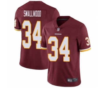 Men's Washington Redskins #34 Wendell Smallwood Burgundy Red Team Color Vapor Untouchable Limited Player Football Jersey