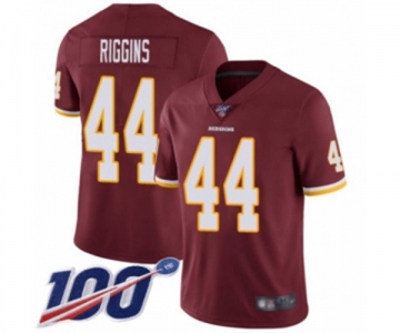 Men's Washington Redskins #44 John Riggins Burgundy Red Team Color Vapor Untouchable Limited Player 100th Season Football Jersey