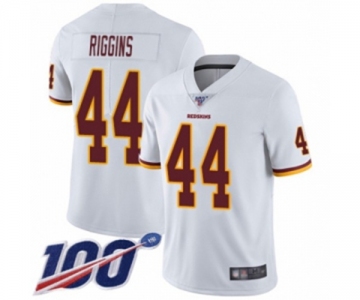 Men's Washington Redskins #44 John Riggins White Vapor Untouchable Limited Player 100th Season Football Jersey