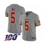 Men's Washington Redskins #5 Tress Way Limited Gray Inverted Legend 100th Season Football Jersey