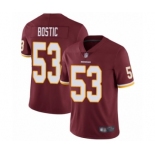 Men's Washington Redskins #53 Jon Bostic Burgundy Red Team Color Vapor Untouchable Limited Player Football Jersey