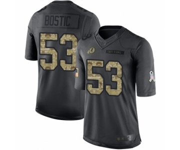 Men's Washington Redskins #53 Jon Bostic Limited Black 2016 Salute to Service Football Jersey