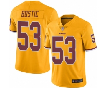 Men's Washington Redskins #53 Jon Bostic Limited Gold Rush Vapor Untouchable Football Jersey