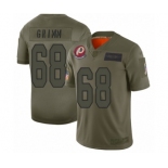 Men's Washington Redskins #68 Russ Grimm Limited Camo 2019 Salute to Service Football Jersey