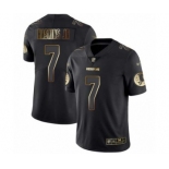 Men's Washington Redskins #7 Dwayne Haskins Black Gold Vapor Untouchable Limited Player Football Jersey