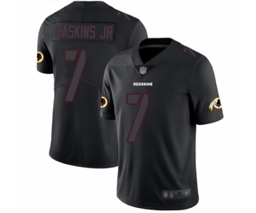 Men's Washington Redskins #7 Dwayne Haskins Limited Black Rush Impact Football Jersey