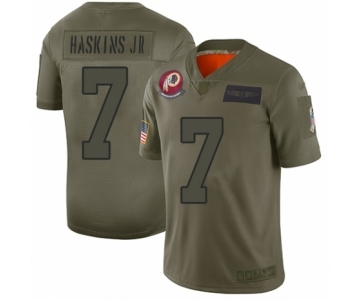 Men's Washington Redskins #7 Dwayne Haskins Limited Camo 2019 Salute to Service Football Jersey