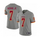 Men's Washington Redskins #7 Dwayne Haskins Limited Gray Inverted Legend Football Jerseys