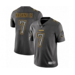 Men's Washington Redskins #7 Dwayne Haskins Limited Gray Static Fashion Football Jersey