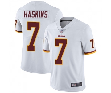 Men's Washington Redskins #7 Dwayne Haskins White Vapor Untouchable Limited Player Football Jersey