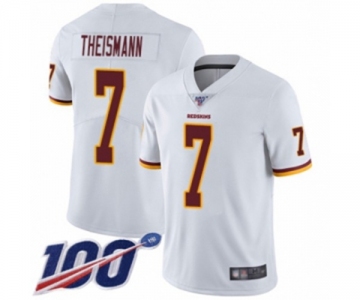 Men's Washington Redskins #7 Joe Theismann White Vapor Untouchable Limited Player 100th Season Football Jersey