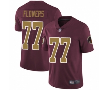 Men's Washington Redskins #77 Ereck Flowers Burgundy Red Gold Number Alternate 80TH Anniversary Vapor Untouchable Limited Player Football Jersey