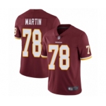 Men's Washington Redskins #78 Wes Martin Burgundy Red Team Color Vapor Untouchable Limited Player Football Jersey