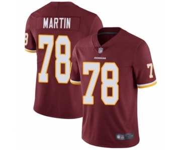 Men's Washington Redskins #78 Wes Martin Burgundy Red Team Color Vapor Untouchable Limited Player Football Jersey