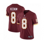 Men's Washington Redskins #8 Case Keenum Burgundy Red Team Color Vapor Untouchable Limited Player Football Jersey