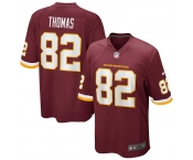 Men's Washington Redskins  #82 Logan Thomas Game Burgundy Red Team Color Football Jersey