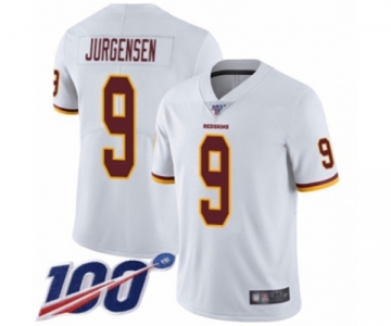 Men's Washington Redskins #9 Sonny Jurgensen White Vapor Untouchable Limited Player 100th Season Football Jersey