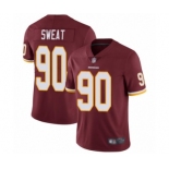 Men's Washington Redskins #90 Montez Sweat Burgundy Red Team Color Vapor Untouchable Limited Player Football Jersey