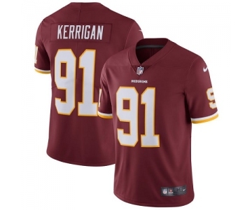 Men's Washington Redskins #91 Ryan Kerrigan Burgundy Red Team Color Vapor Untouchable Limited Player Football Jersey