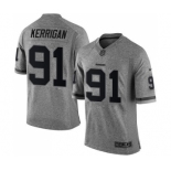 Men's Washington Redskins #91 Ryan Kerrigan Limited Gray Gridiron Football Jersey