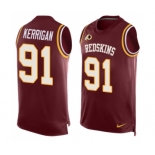 Men's Washington Redskins #91 Ryan Kerrigan Limited Red Player Name & Number Tank Top Football Jersey