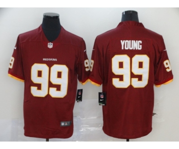 Men's Washington Redskins  #99 Chase Young Red Team Color Vapor Untouchable Limited Player Football Jersey