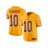 Nike Washington Redskins #10 Paul Richardson Gold Men Stitched NFL Limited Rush Jersey