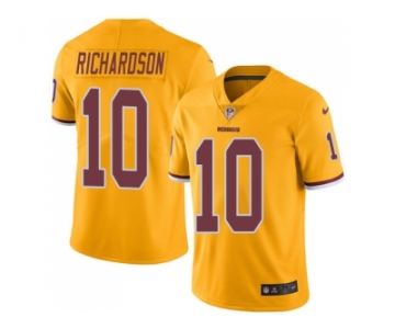 Nike Washington Redskins #10 Paul Richardson Gold Men Stitched NFL Limited Rush Jersey