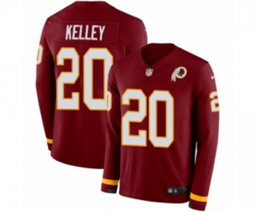 Nike Washington Redskins #20 Rob Kelley Limited Burgundy Therma Long Sleeve NFL Jersey