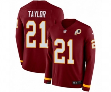 Nike Washington Redskins #21 Sean Taylor Limited Burgundy Therma Long Sleeve NFL Jersey