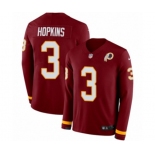 Nike Washington Redskins #3 Dustin Hopkins Limited Burgundy Therma Long Sleeve NFL Jersey