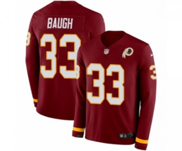 Nike Washington Redskins #33 Sammy Baugh Limited Burgundy Therma Long Sleeve NFL Jersey