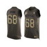 Nike Washington Redskins #68 Russ Grimm Green Men's Stitched NFL Limited Salute To Service Tank Top Jersey