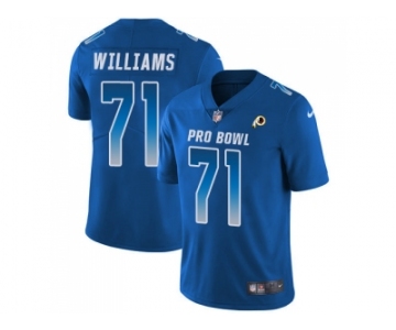 Nike Washington Redskins #71 Trent Williams Royal Men Stitched NFL Limited NFC 2018 Pro Bowl Jersey