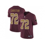 Nike Washington Redskins #72 Geron Christian Burgundy Red Alternate Men Stitched NFL Vapor Untouchable Limited Jersey