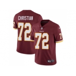 Nike Washington Redskins #72 Geron Christian Burgundy Red Team Color Men Stitched NFL Vapor Untouchable Limited Jersey