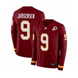 Nike Washington Redskins #9 Sonny Jurgensen Limited Burgundy Therma Long Sleeve NFL Jersey