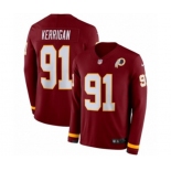 Nike Washington Redskins #91 Ryan Kerrigan Limited Burgundy Therma Long Sleeve NFL Jersey